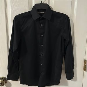 Michael Kors‎ Solid Dress Shirt Big Boy black 14
